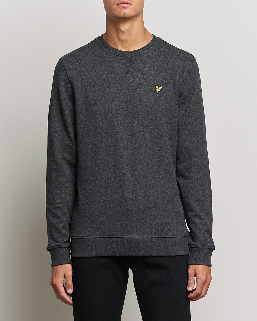 Homme | Pulls Et Tricots | Lyle & Scott | Organic Cotton Crew Neck Charcoal Marl