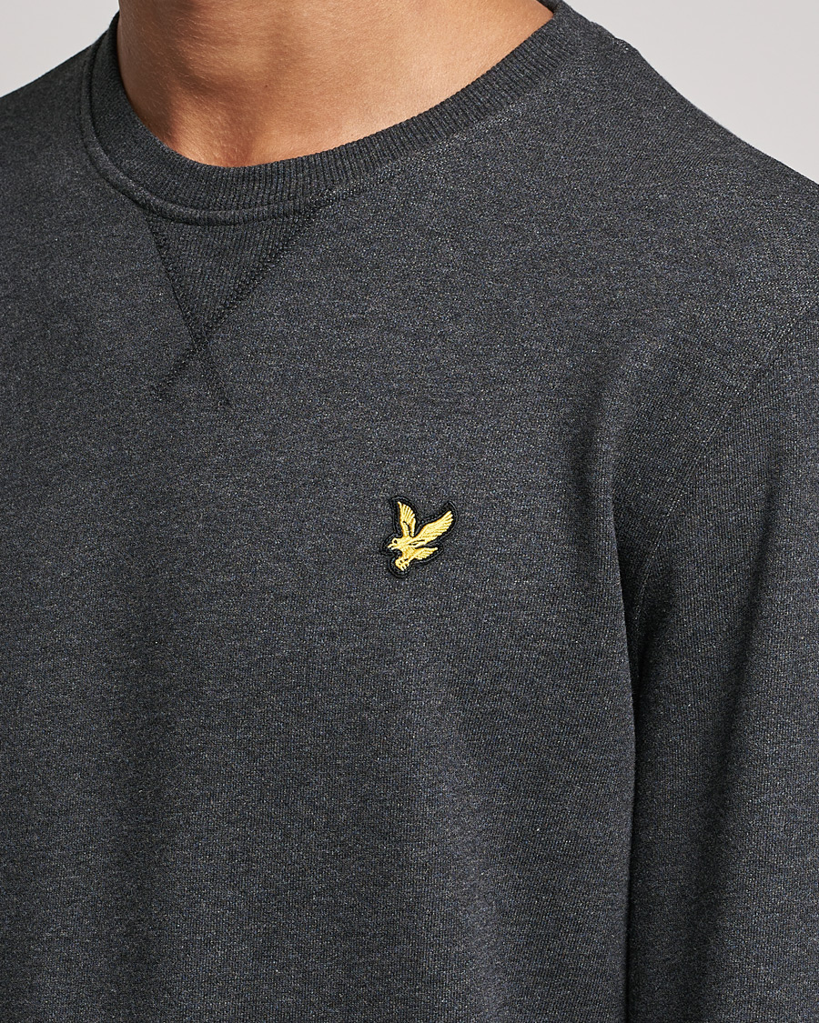 Homme | Pulls Et Tricots | Lyle & Scott | Organic Cotton Crew Neck Charcoal Marl
