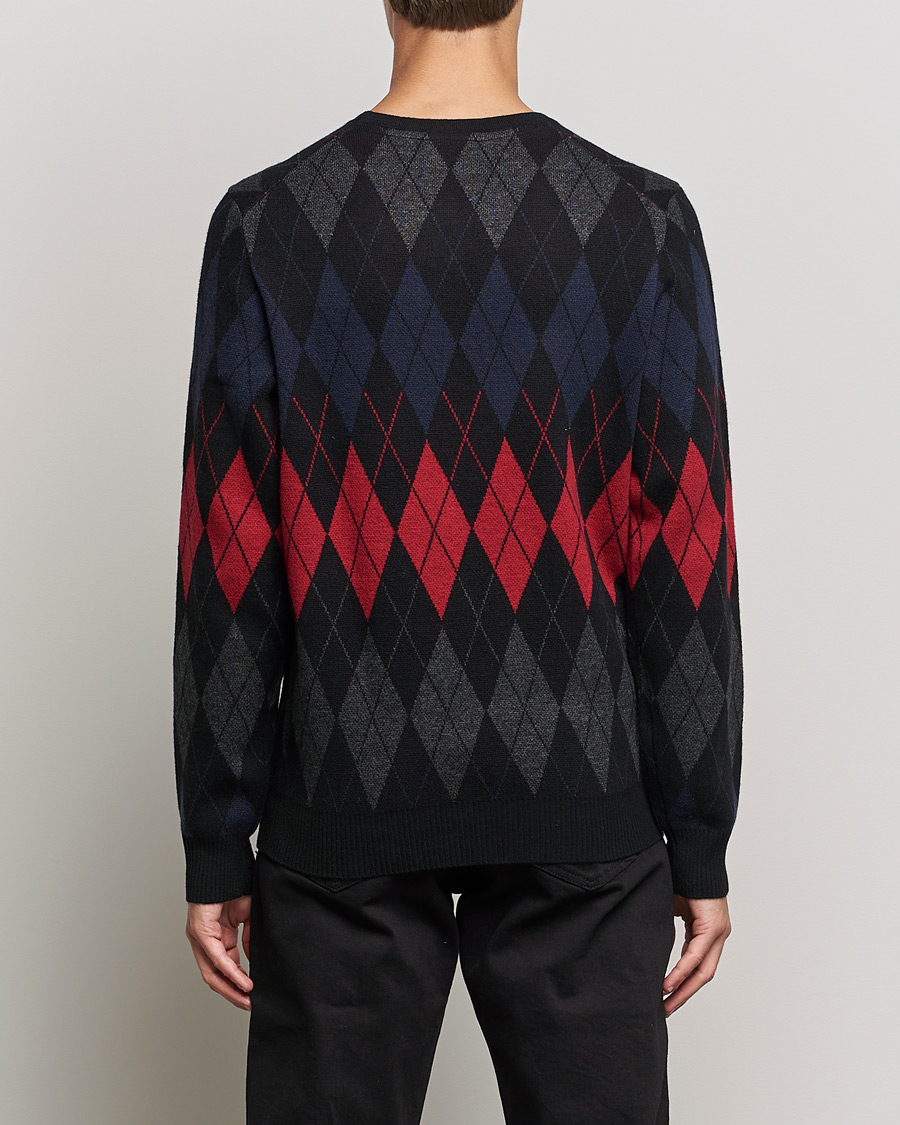Homme | Pulls Et Tricots | Lyle & Scott | British Argyle Crew Neck Black