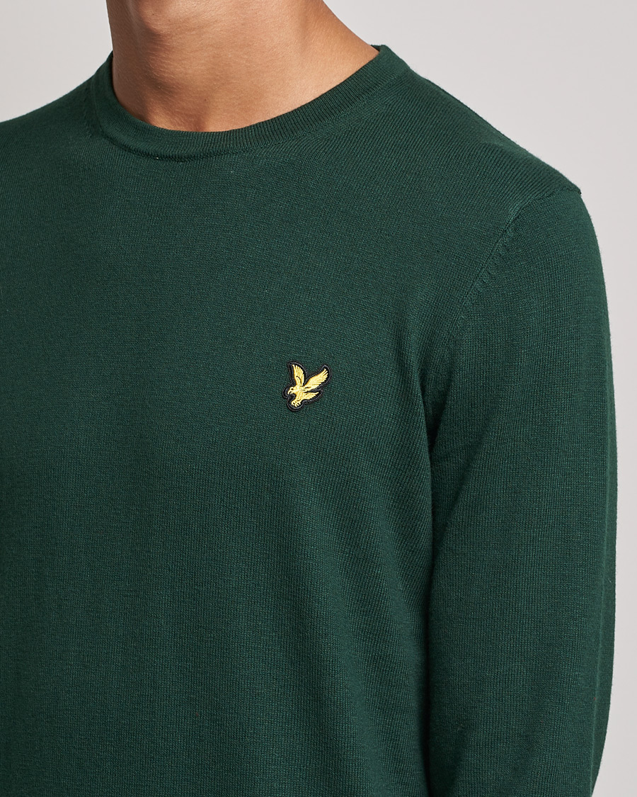 Homme | Pulls Et Tricots | Lyle & Scott | Crew Neck Cotton/Merino Jumper Dark Green