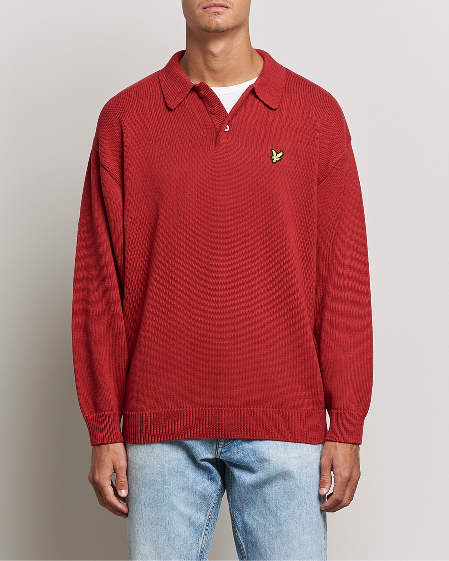 Homme | Pulls Et Tricots | Lyle & Scott | Blousson Knitted Polo Tunnel Red