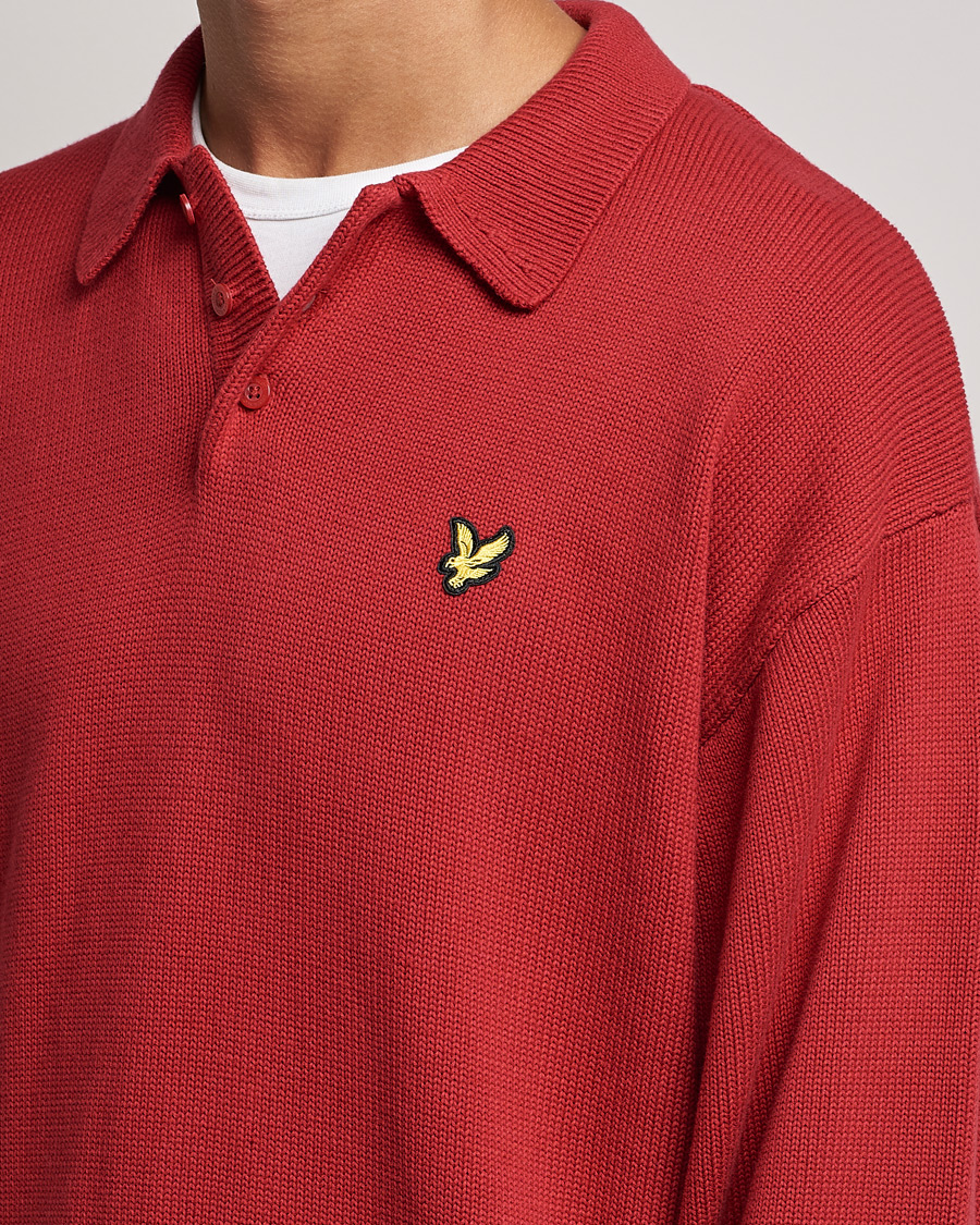 Homme | Pulls Et Tricots | Lyle & Scott | Blousson Knitted Polo Tunnel Red