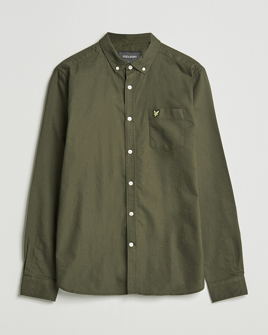 Homme | Chemises | Lyle & Scott | Lightweight Oxford Shirt Olive