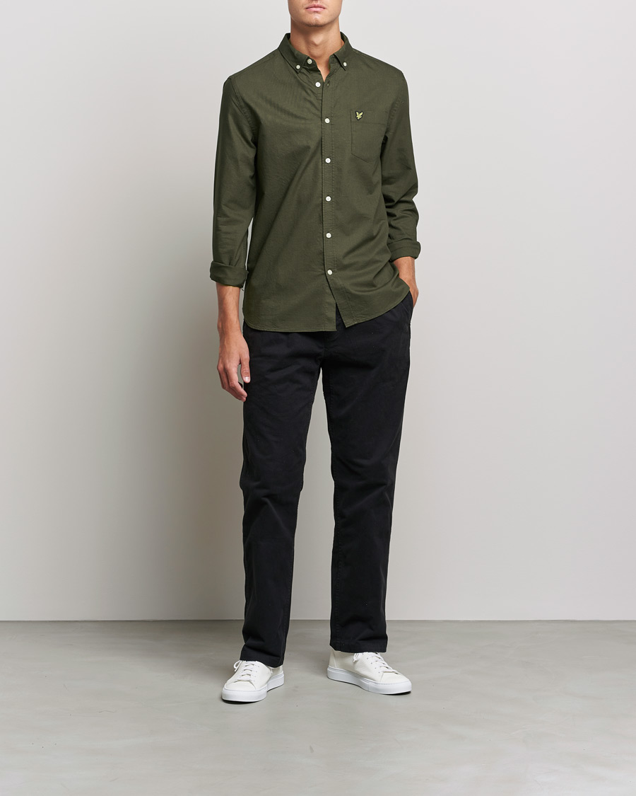 Homme | Chemises | Lyle & Scott | Lightweight Oxford Shirt Olive