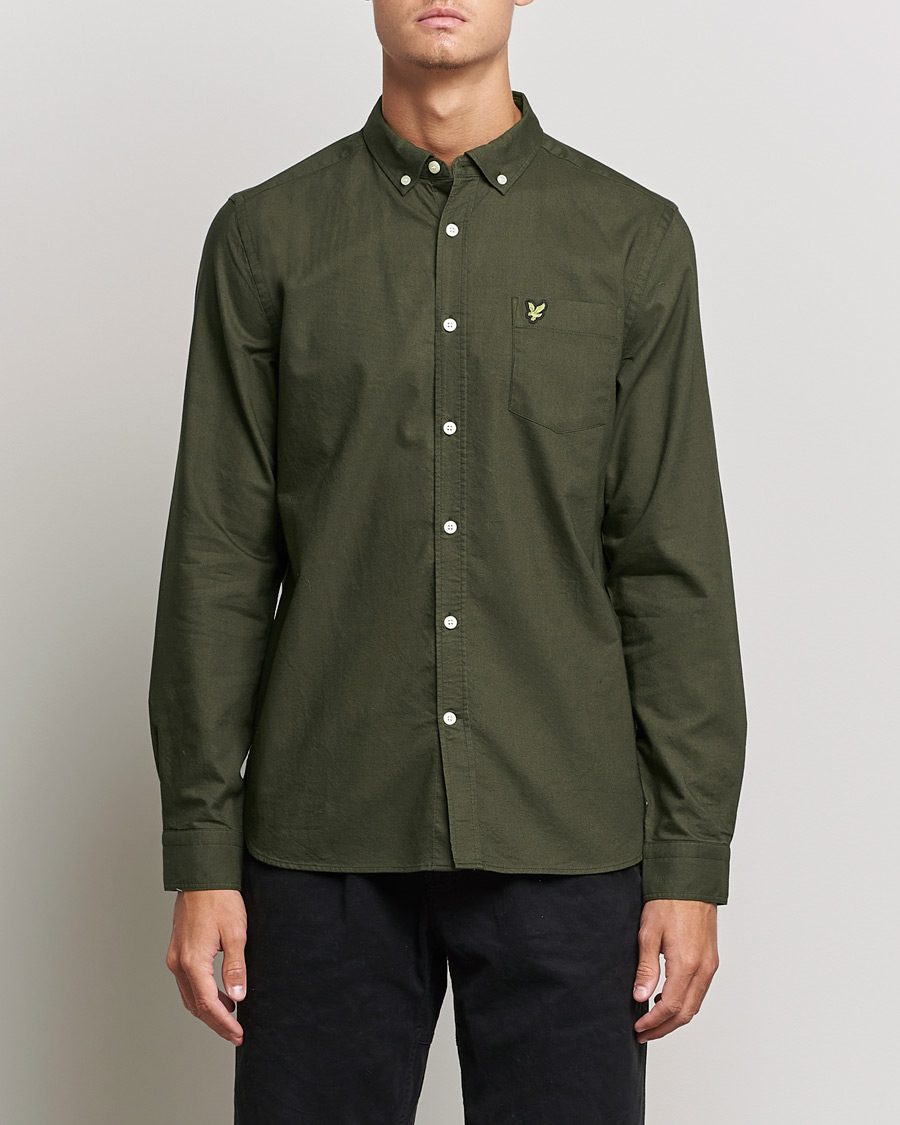Homme | Chemises | Lyle & Scott | Lightweight Oxford Shirt Olive