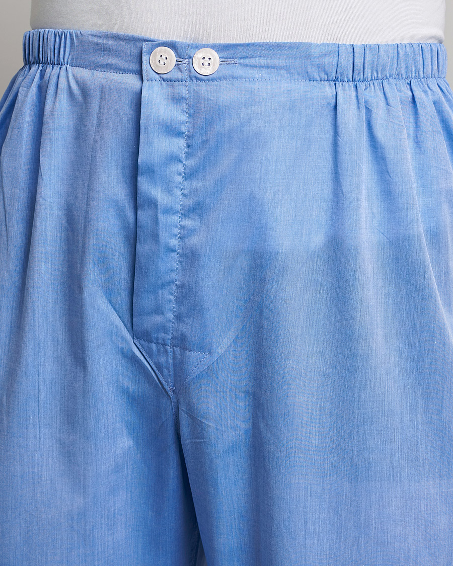 Homme | Derek Rose Cotton Pyjama Set Blue | Derek Rose | Cotton Pyjama Set Blue