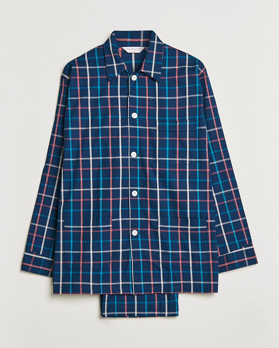 Homme | Peignoirs Et Pyjamas | Derek Rose | Checked Cotton Pyjama Set Multi