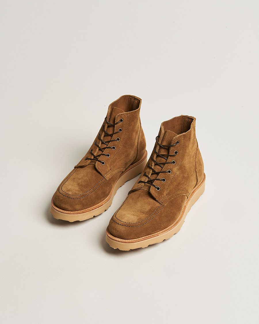Homme | Sanders Wilson Unlined Apron Boot Tobacco Suede | Sanders | Wilson Unlined Apron Boot Tobacco Suede