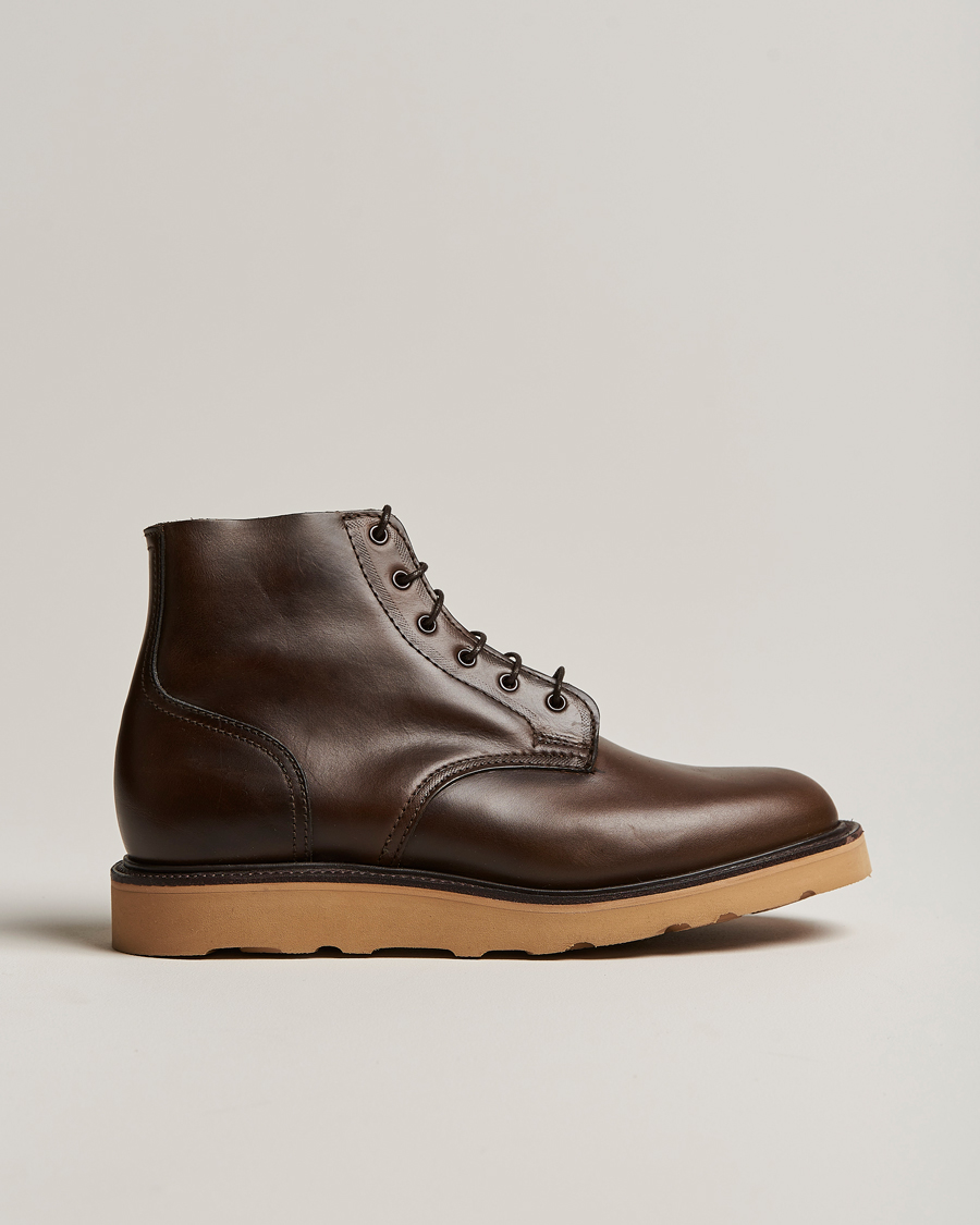 Homme | Sanders Harrison Unlined Derby Boot Brown Calf | Sanders | Harrison Unlined Derby Boot Brown Calf