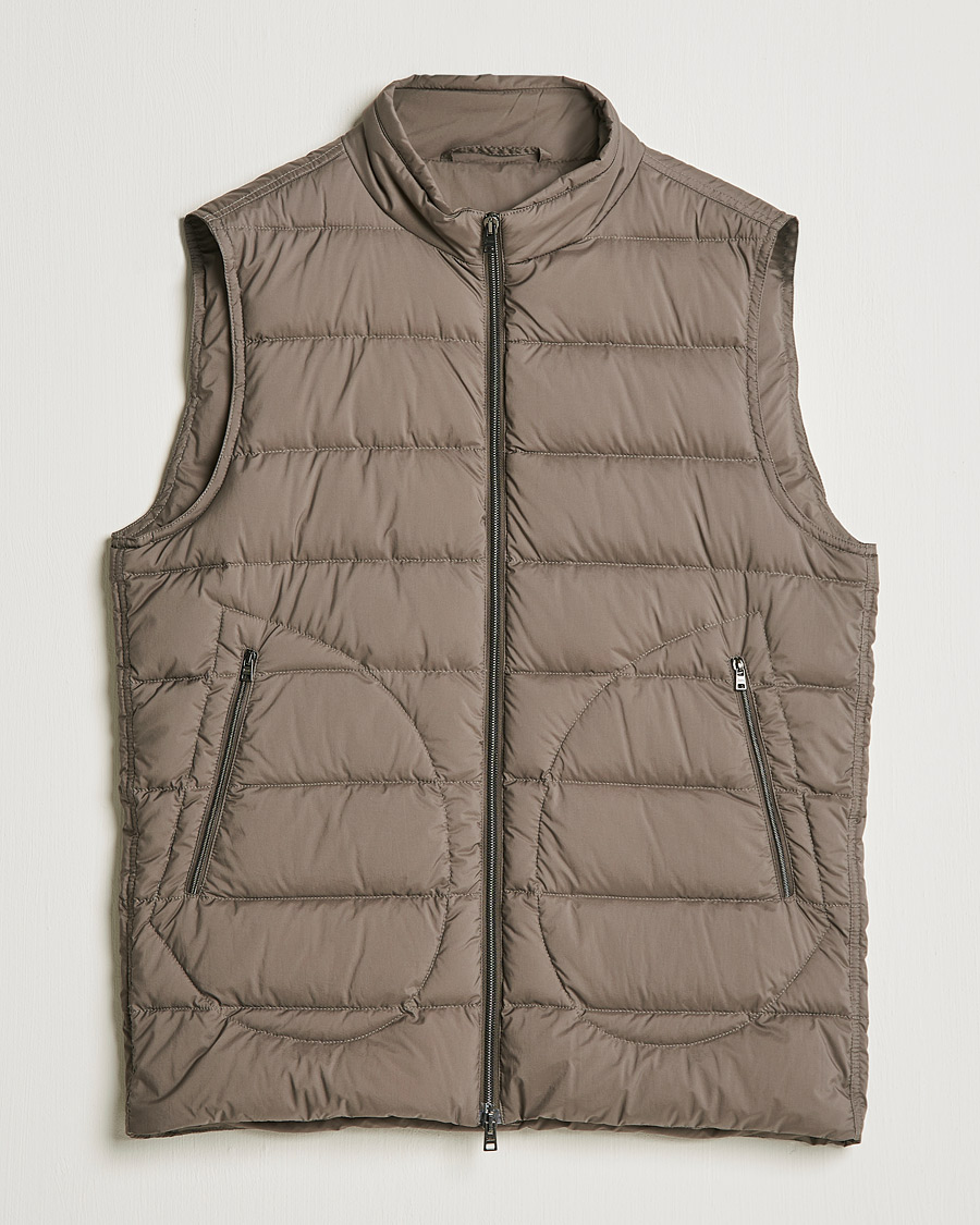 Homme | Manteaux Et Vestes | Herno | Nuage Down Vest Taupe