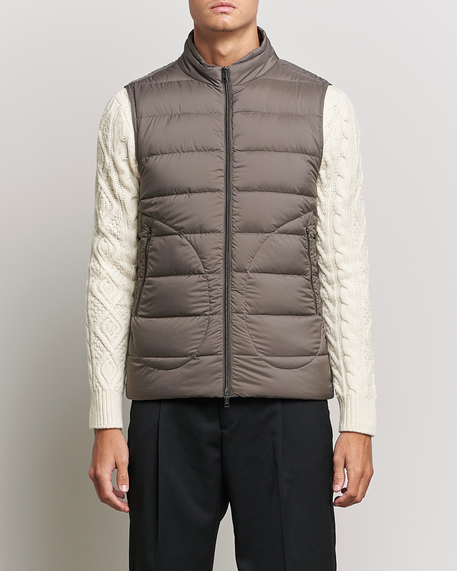 Homme | Manteaux Et Vestes | Herno | Nuage Down Vest Taupe