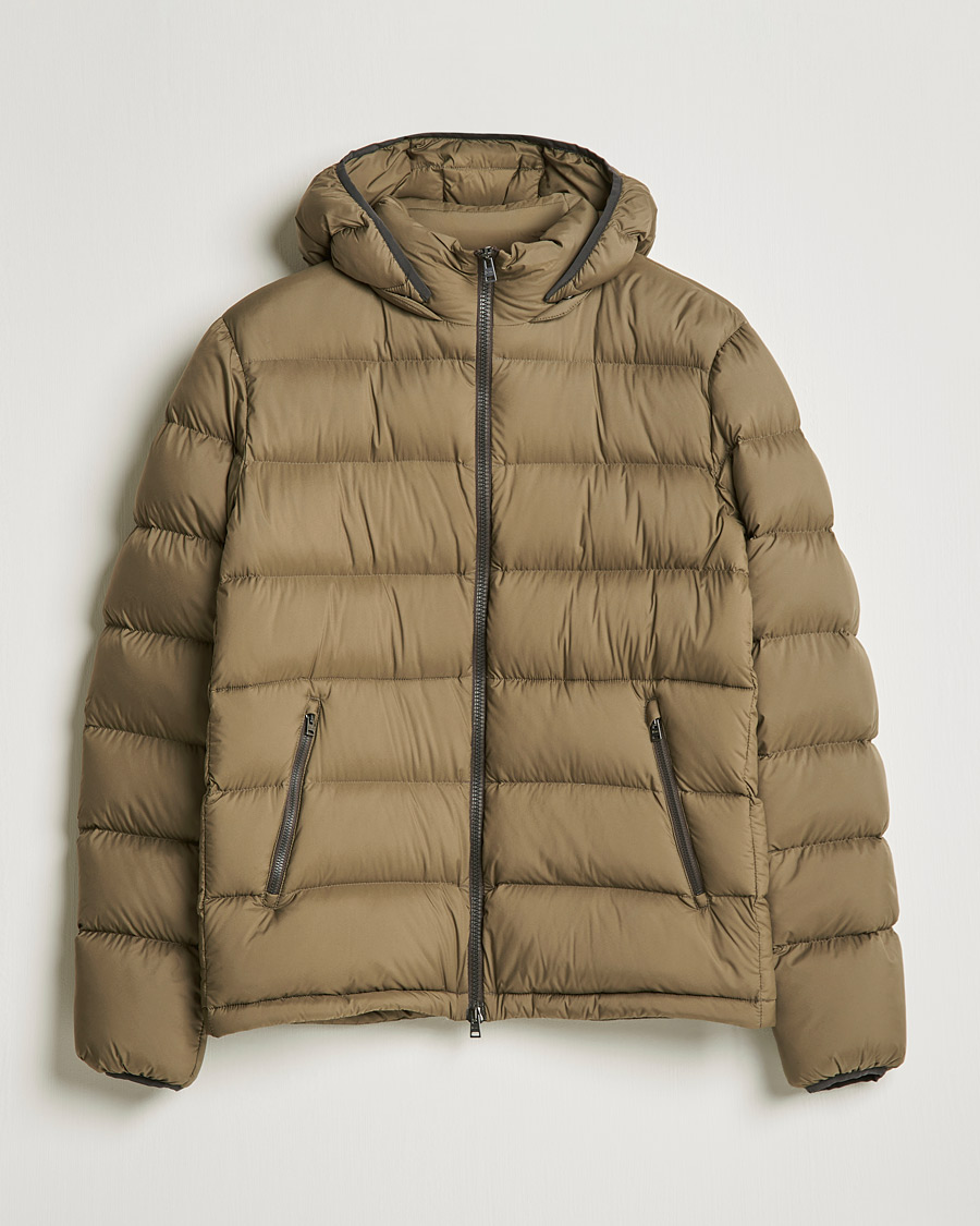 Homme | Manteaux Et Vestes | Herno | Matt Nylon Down Jacket Military Green