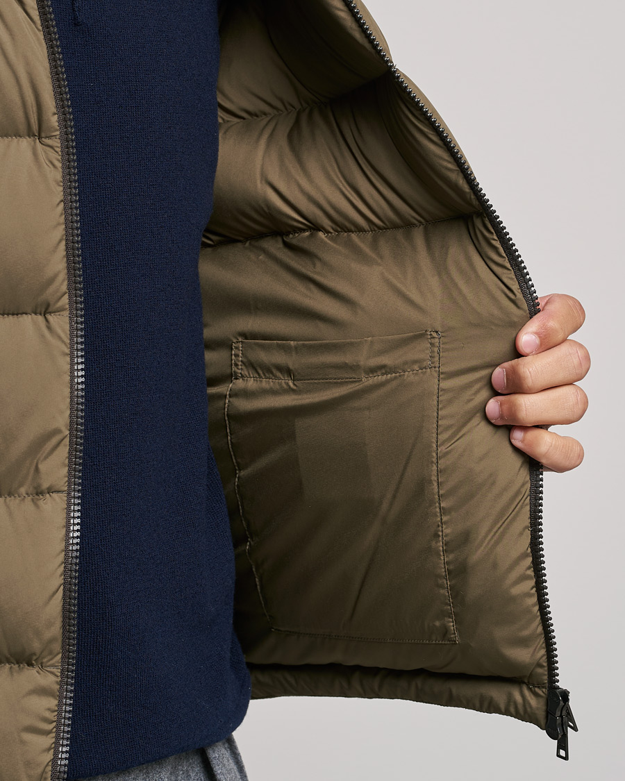 Homme | Manteaux Et Vestes | Herno | Matt Nylon Down Jacket Military Green
