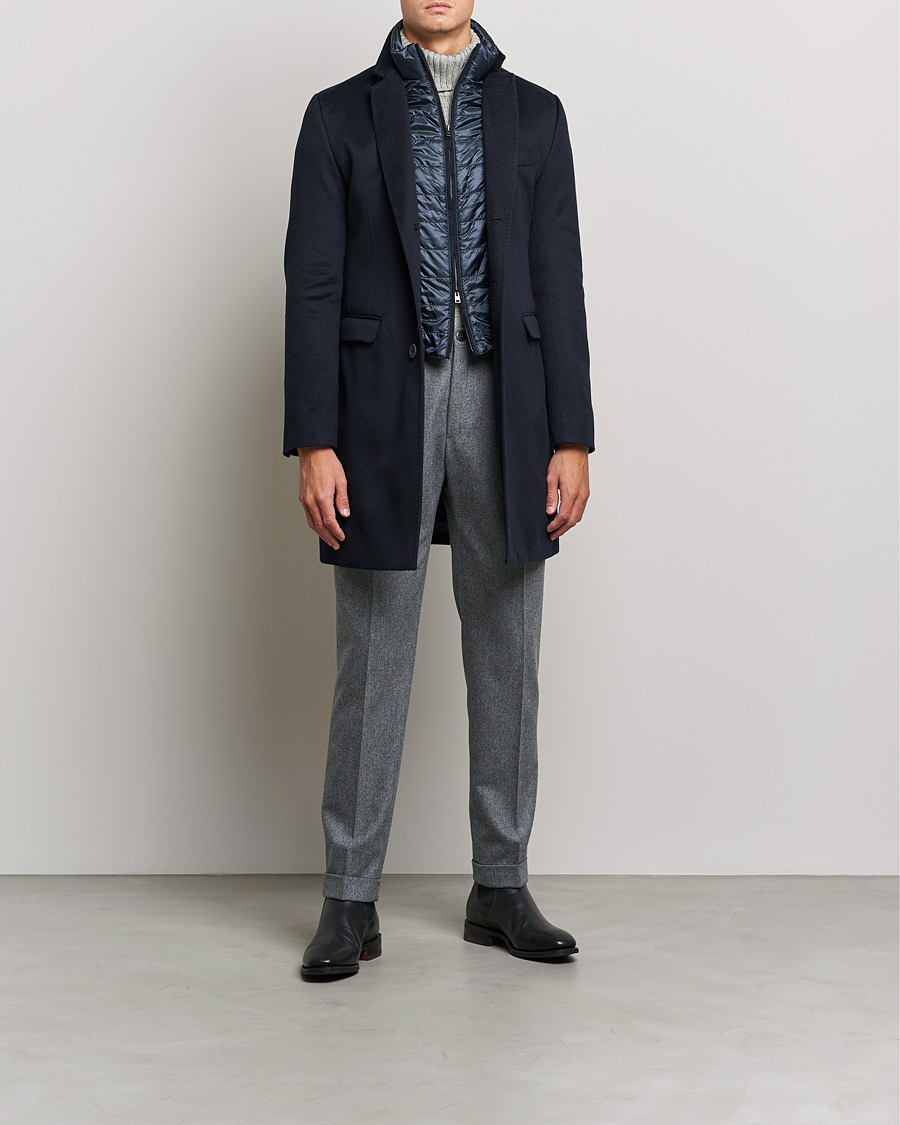 Homme | Manteaux Et Vestes | Herno | Cashmere Zip Coat Navy