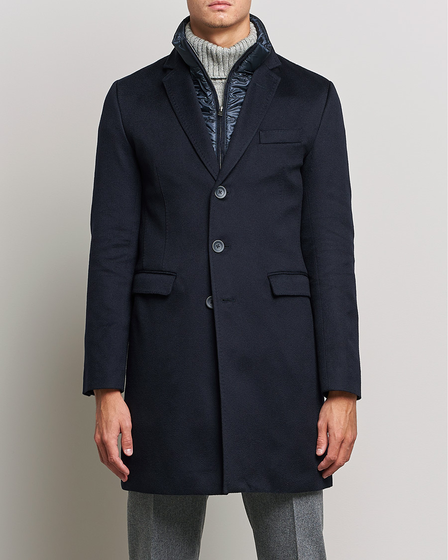 Homme | Manteaux Et Vestes | Herno | Cashmere Zip Coat Navy