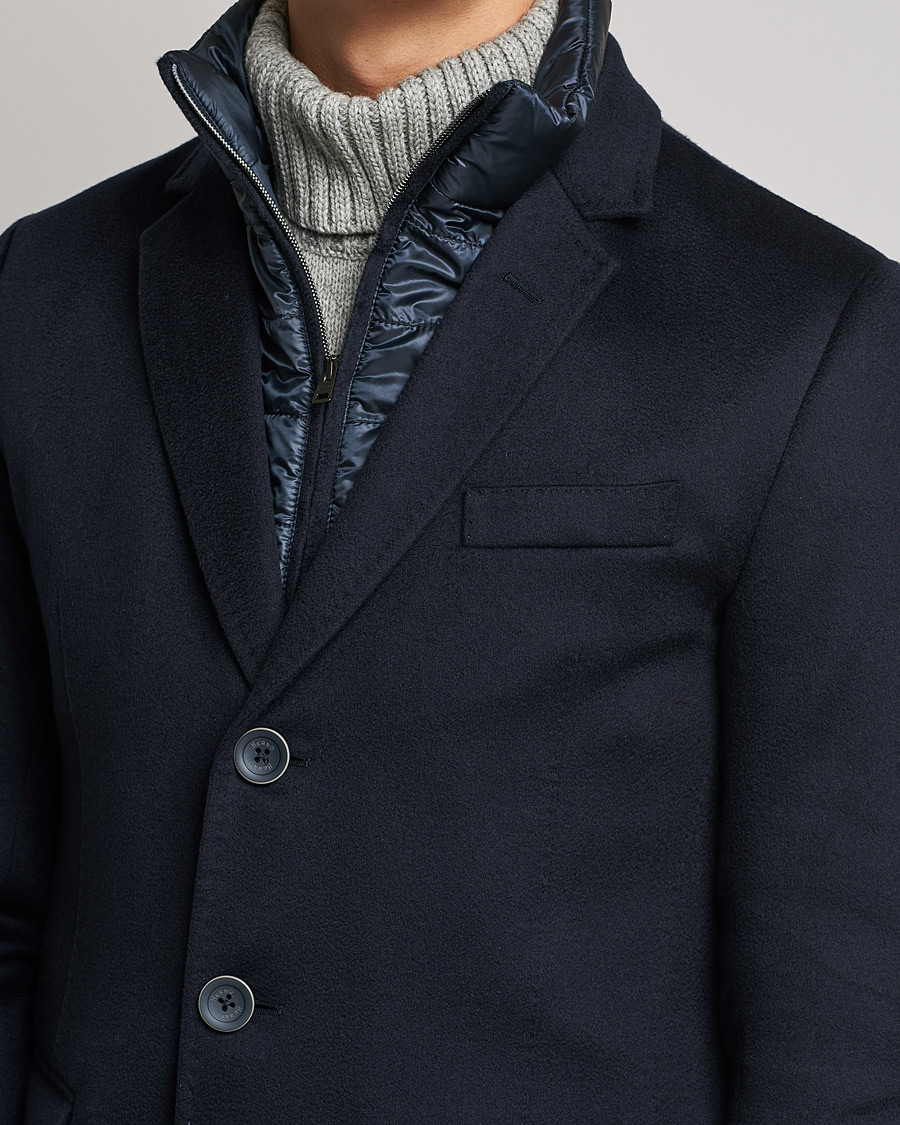 Homme | Manteaux Et Vestes | Herno | Cashmere Zip Coat Navy