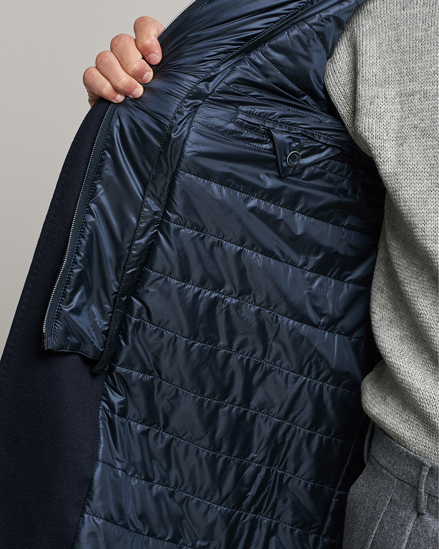 Homme | Manteaux Et Vestes | Herno | Cashmere Zip Coat Navy