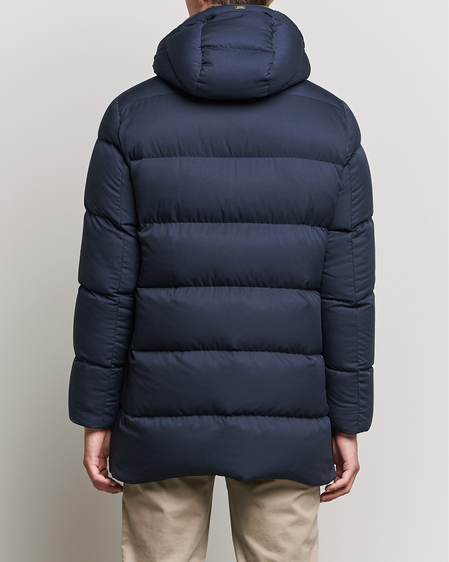 Homme | Manteaux Et Vestes | Herno | Faux Fur Down Parka Navy