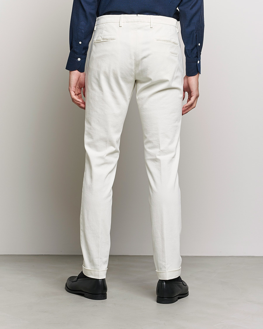 Homme | Pantalons | Briglia 1949 | Slim Fit Cotton Stretch Chino Off White