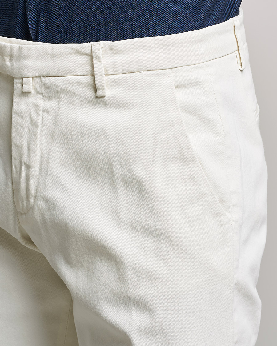 Homme | Pantalons | Briglia 1949 | Slim Fit Cotton Stretch Chino Off White