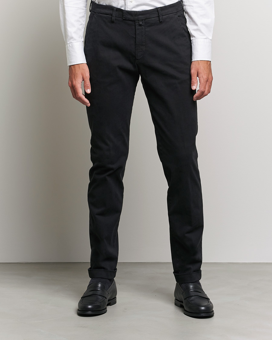 Homme | Pantalons | Briglia 1949 | Slim Fit Cotton Stretch Chino Black