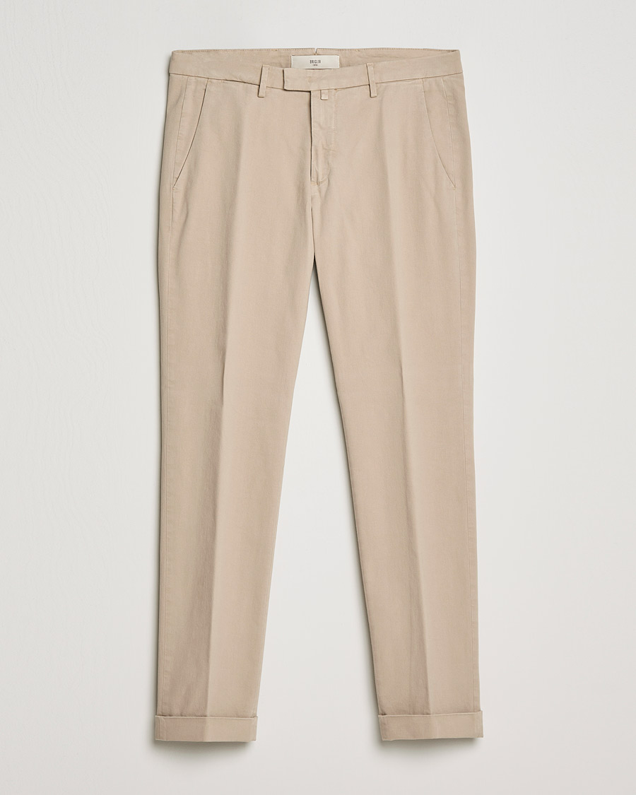 Homme | Pantalons | Briglia 1949 | Slim Fit Cotton Stretch Chino Beige