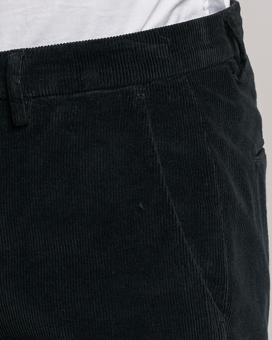Homme | Pantalons | Briglia 1949 | Slim Fit Corduroy Trousers Black