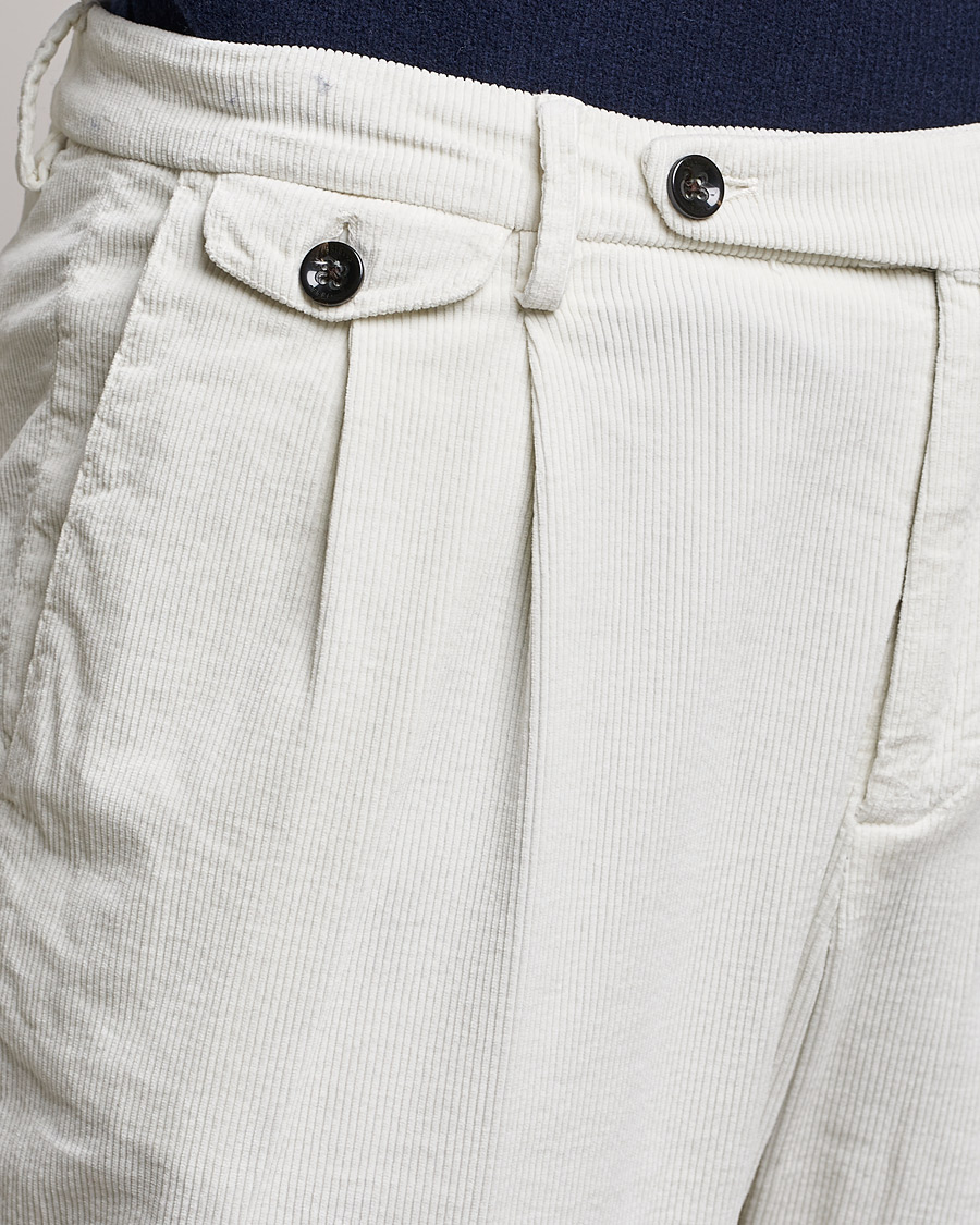 Homme | Pantalons | Briglia 1949 | Easy Fit Corduroy Trousers Off White