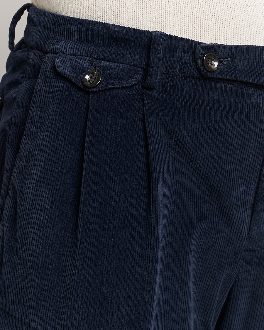 Homme | Pantalons | Briglia 1949 | Easy Fit Corduroy Trousers Navy
