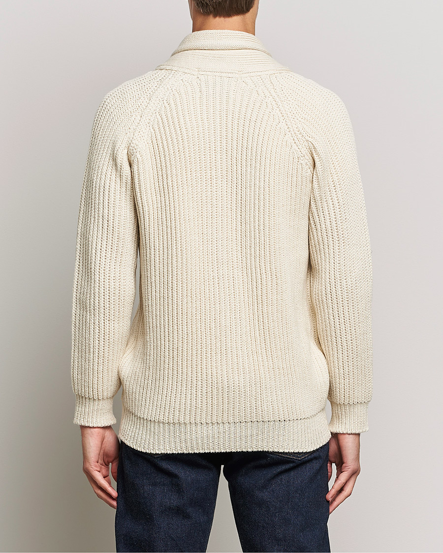 Homme | Pulls Et Tricots | Peregrine | Wilkinson Ribbed Wool Cardigan Cream