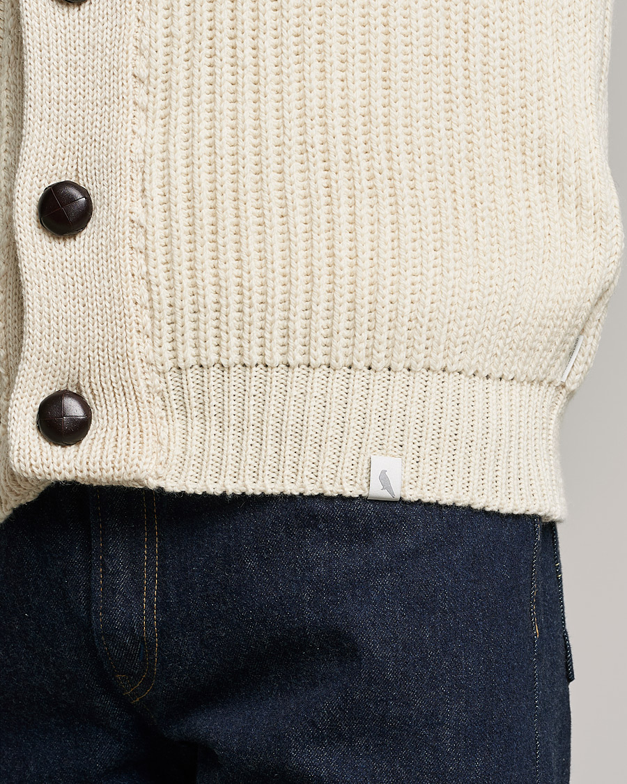 Homme | Pulls Et Tricots | Peregrine | Wilkinson Ribbed Wool Cardigan Cream