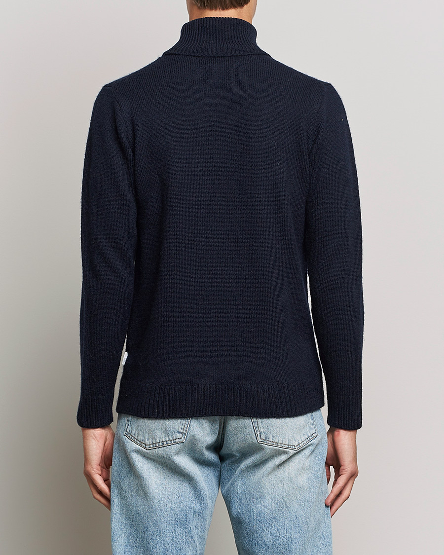 Homme | Pulls Et Tricots | Peregrine | Maker's Stitch Merino Polo Navy