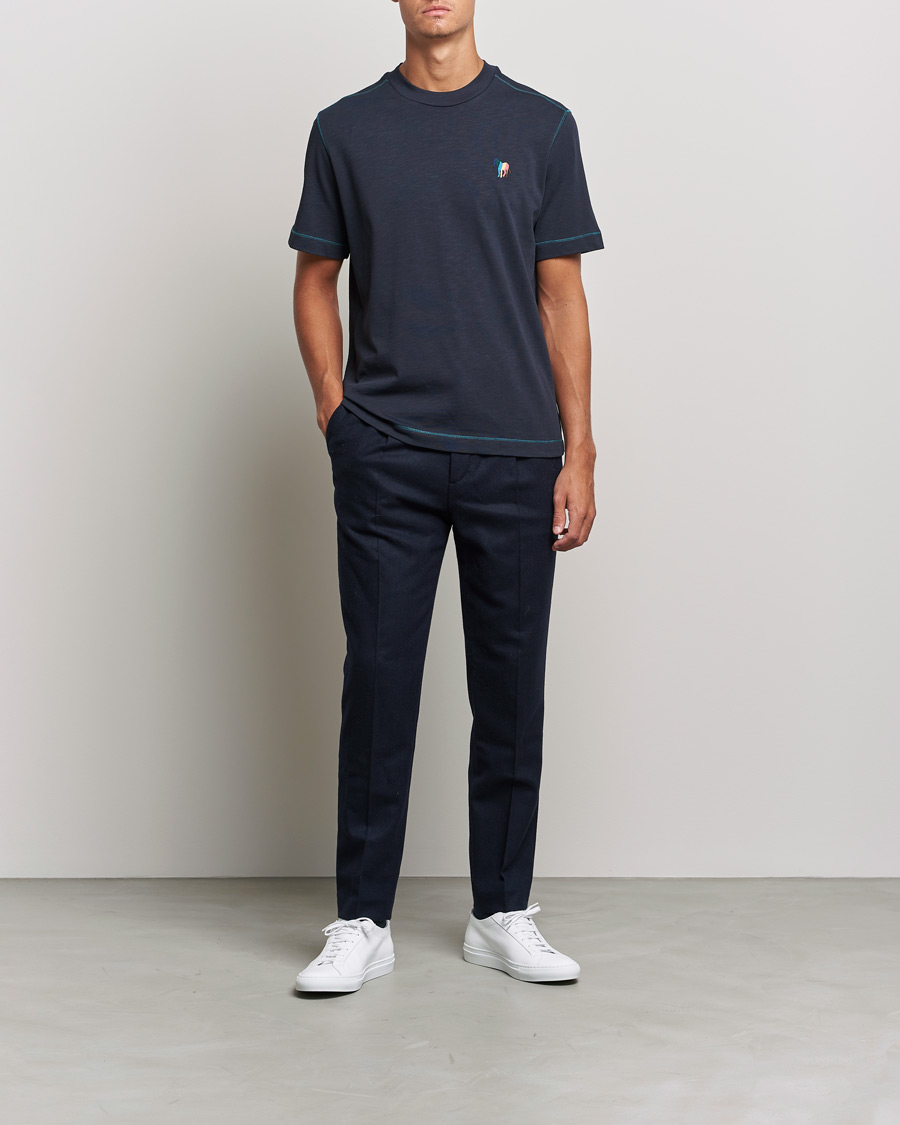 Homme | T-shirts | PS Paul Smith | Zebra Organic Cotton T-Shirt Navy