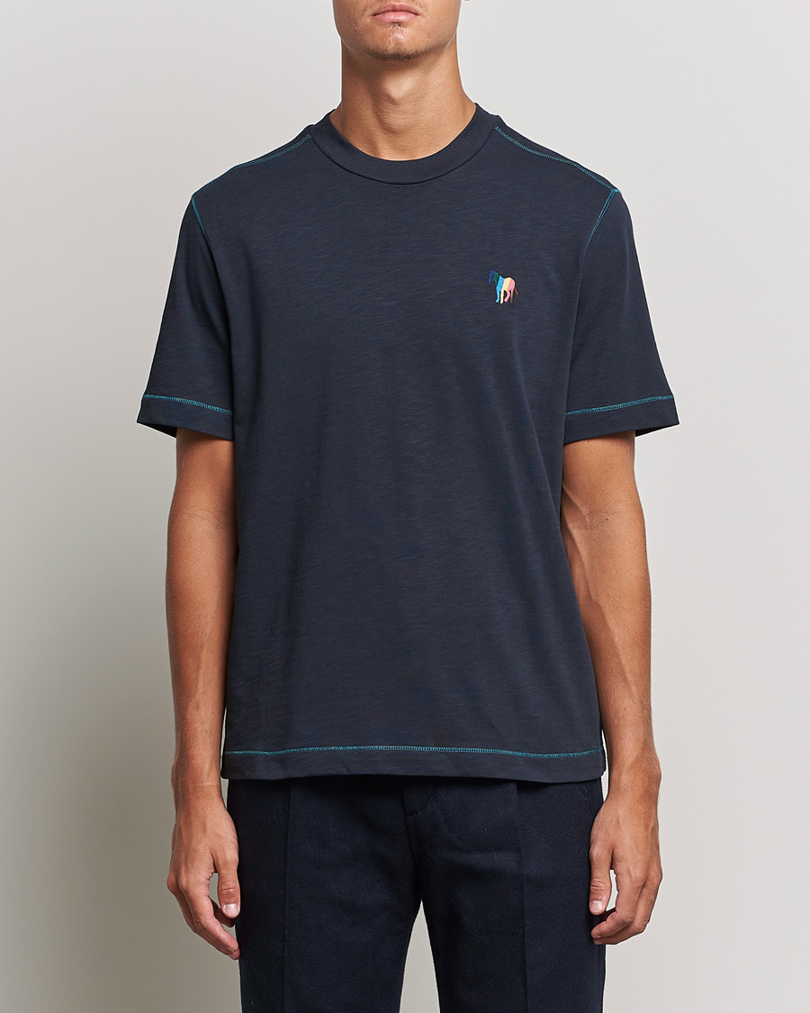 Homme | T-shirts | PS Paul Smith | Zebra Organic Cotton T-Shirt Navy