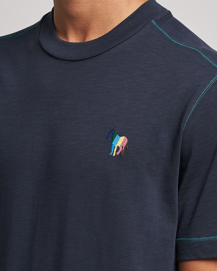 Homme | T-shirts | PS Paul Smith | Zebra Organic Cotton T-Shirt Navy