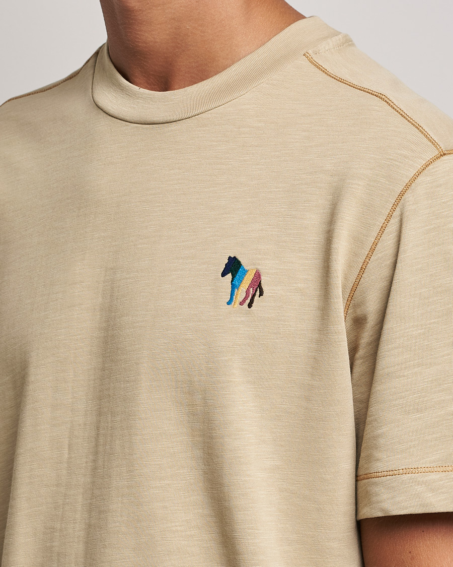 Homme | T-shirts | PS Paul Smith | Zebra Organic Cotton T-Shirt Sand