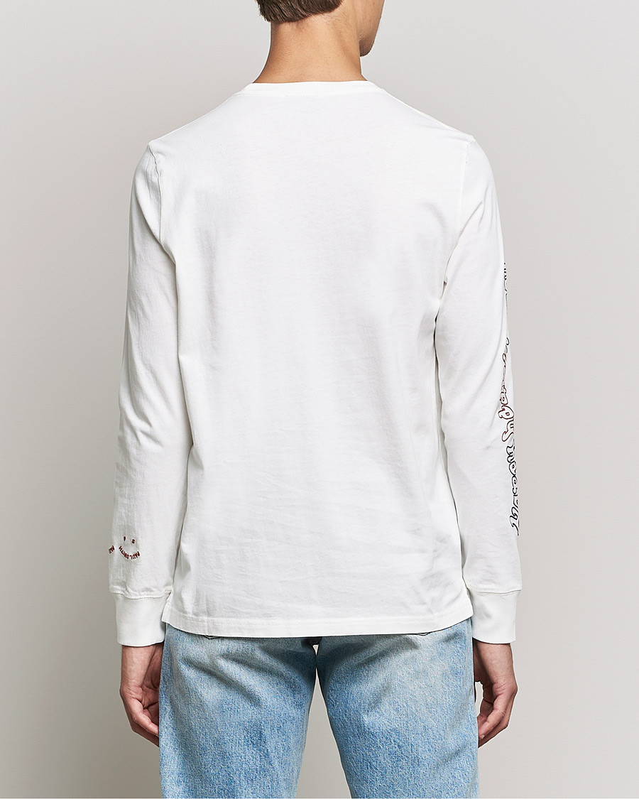Homme | T-shirts | PS Paul Smith | Happy Face Long Sleeve T-Shirt White
