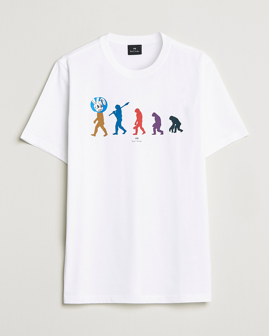 Homme | T-shirts | PS Paul Smith | Evolution Cotton T-Shirt White