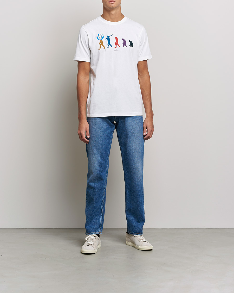 Homme | T-shirts | PS Paul Smith | Evolution Cotton T-Shirt White