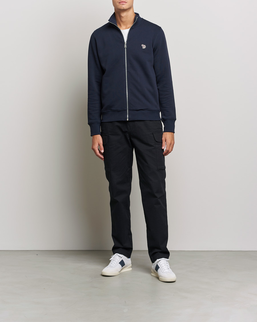 Homme | Pulls Et Tricots | PS Paul Smith | Organic Cotton Zebra Full Zip Sweater Navy