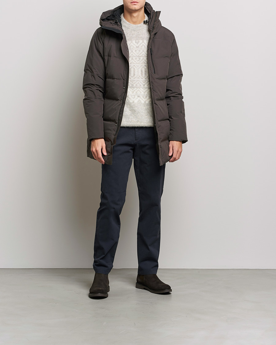 Homme | Manteaux Et Vestes | Scandinavian Edition | Radian Hooded Down Parka Dark Brown