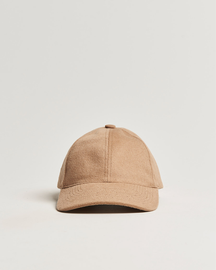 Homme | Varsity Headwear Cashmere Soft Front Baseball Cap Camel | Varsity Headwear | Cashmere Soft Front Baseball Cap Camel