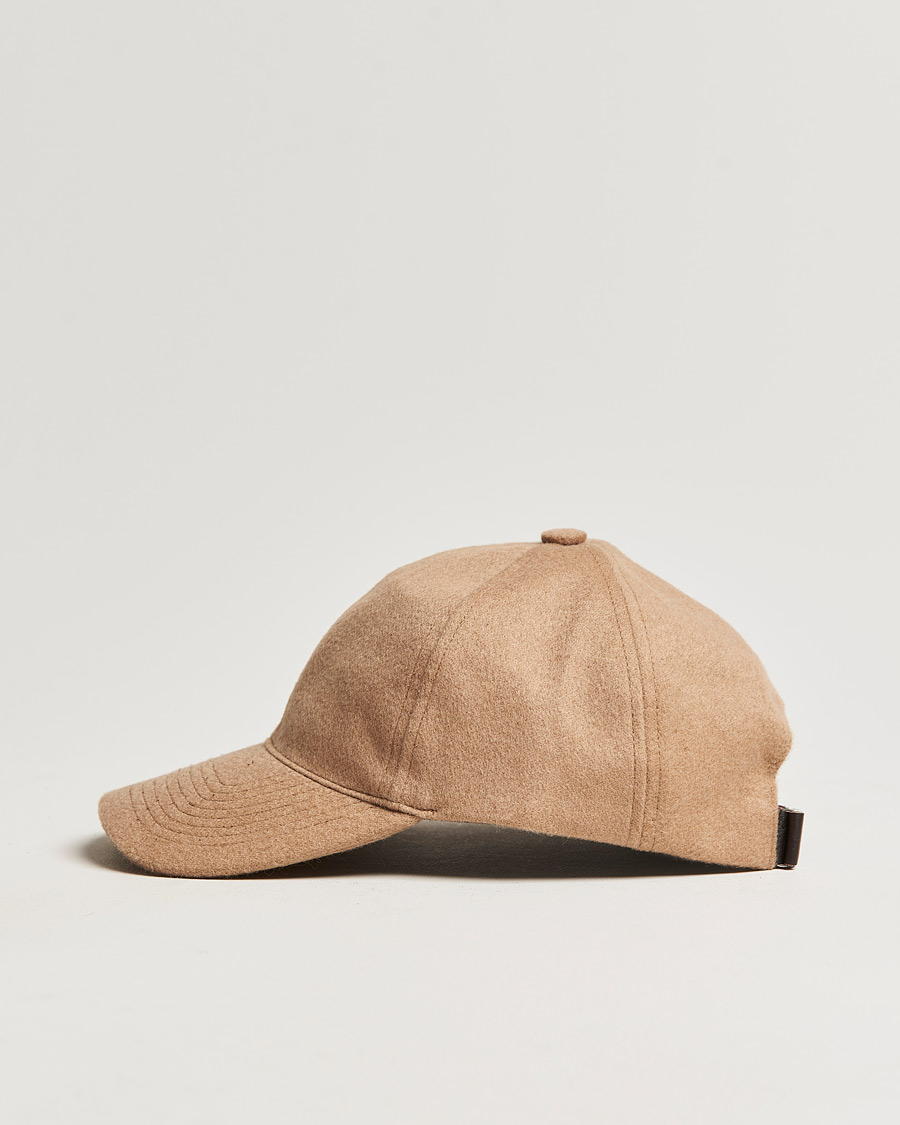 Homme | Varsity Headwear Cashmere Soft Front Baseball Cap Camel | Varsity Headwear | Cashmere Soft Front Baseball Cap Camel