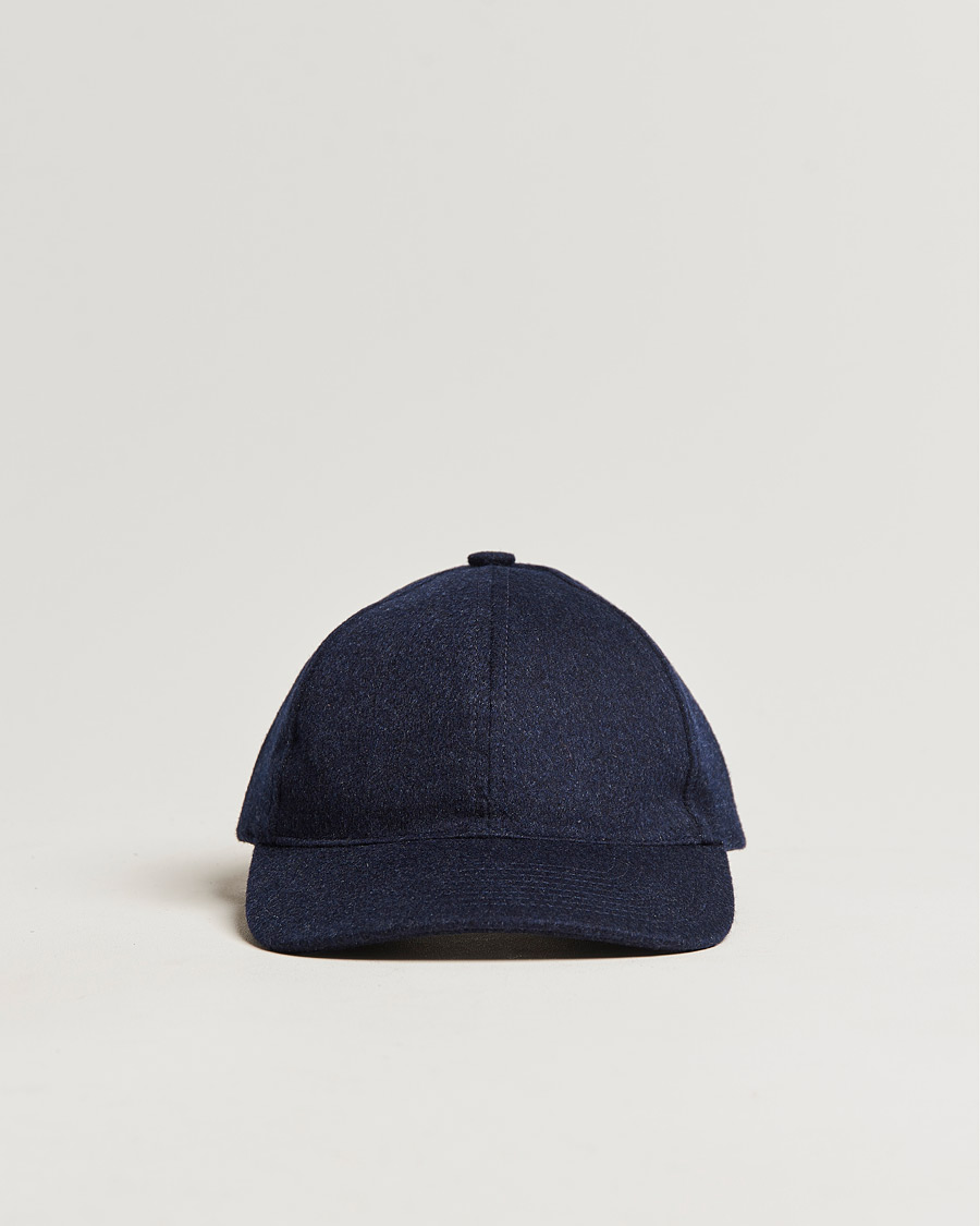 Homme | Bobs Et Casquettes | Varsity Headwear | Cashmere Soft Front Baseball Cap Royal Blue