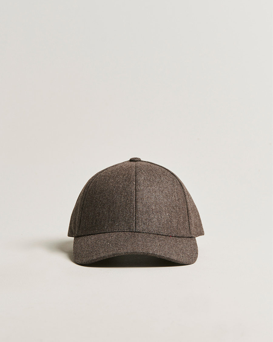 Homme | Varsity Headwear Flannel Baseball Cap Taupe Brown | Varsity Headwear | Flannel Baseball Cap Taupe Brown