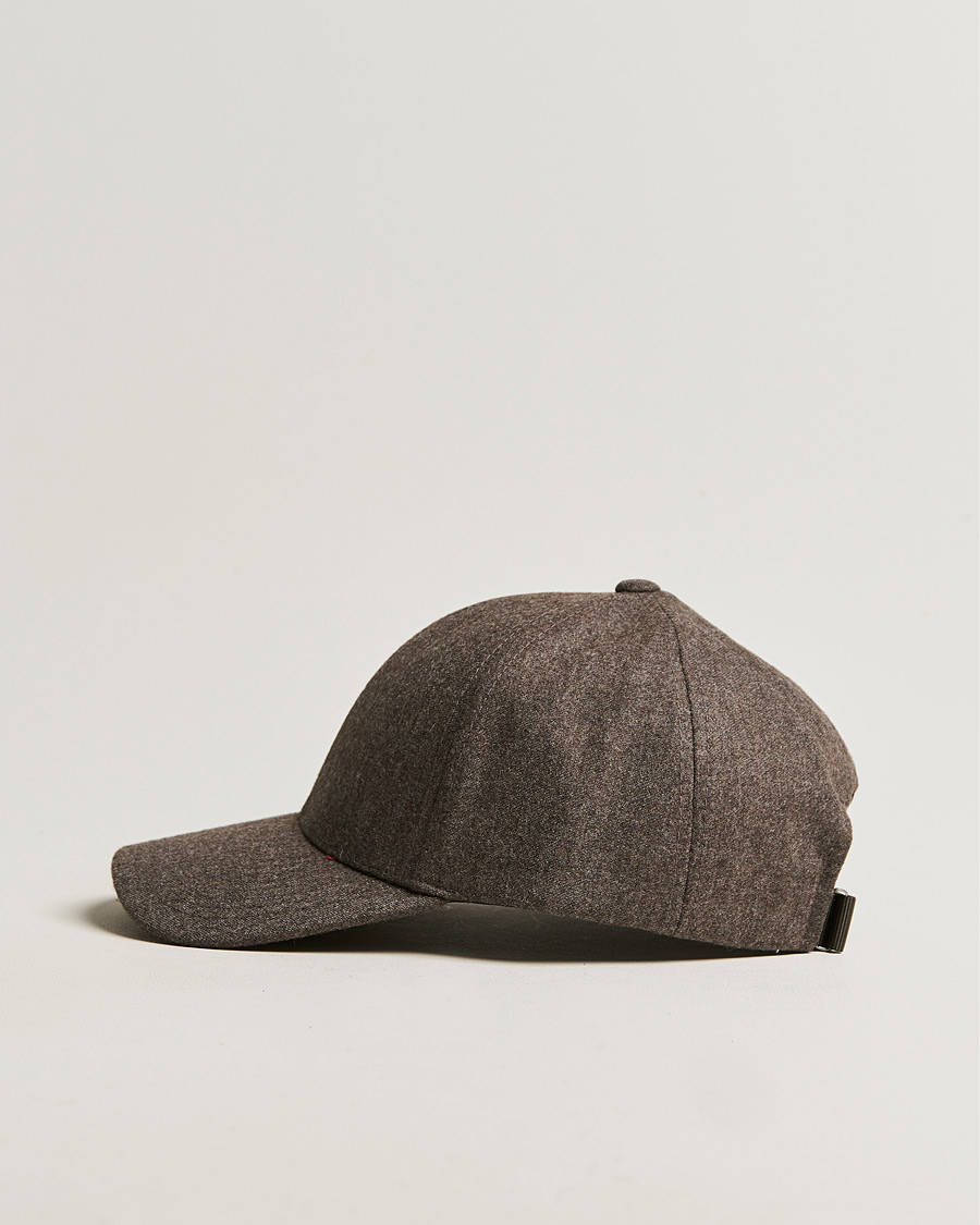 Homme | Varsity Headwear Flannel Baseball Cap Taupe Brown | Varsity Headwear | Flannel Baseball Cap Taupe Brown