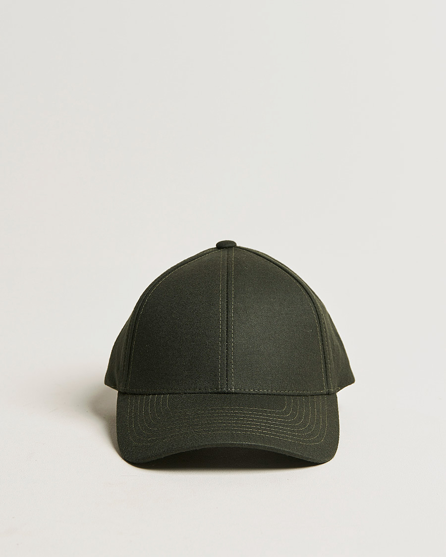 Homme | Varsity Headwear Wool Tech Baseball Cap Green | Varsity Headwear | Wool Tech Baseball Cap Green