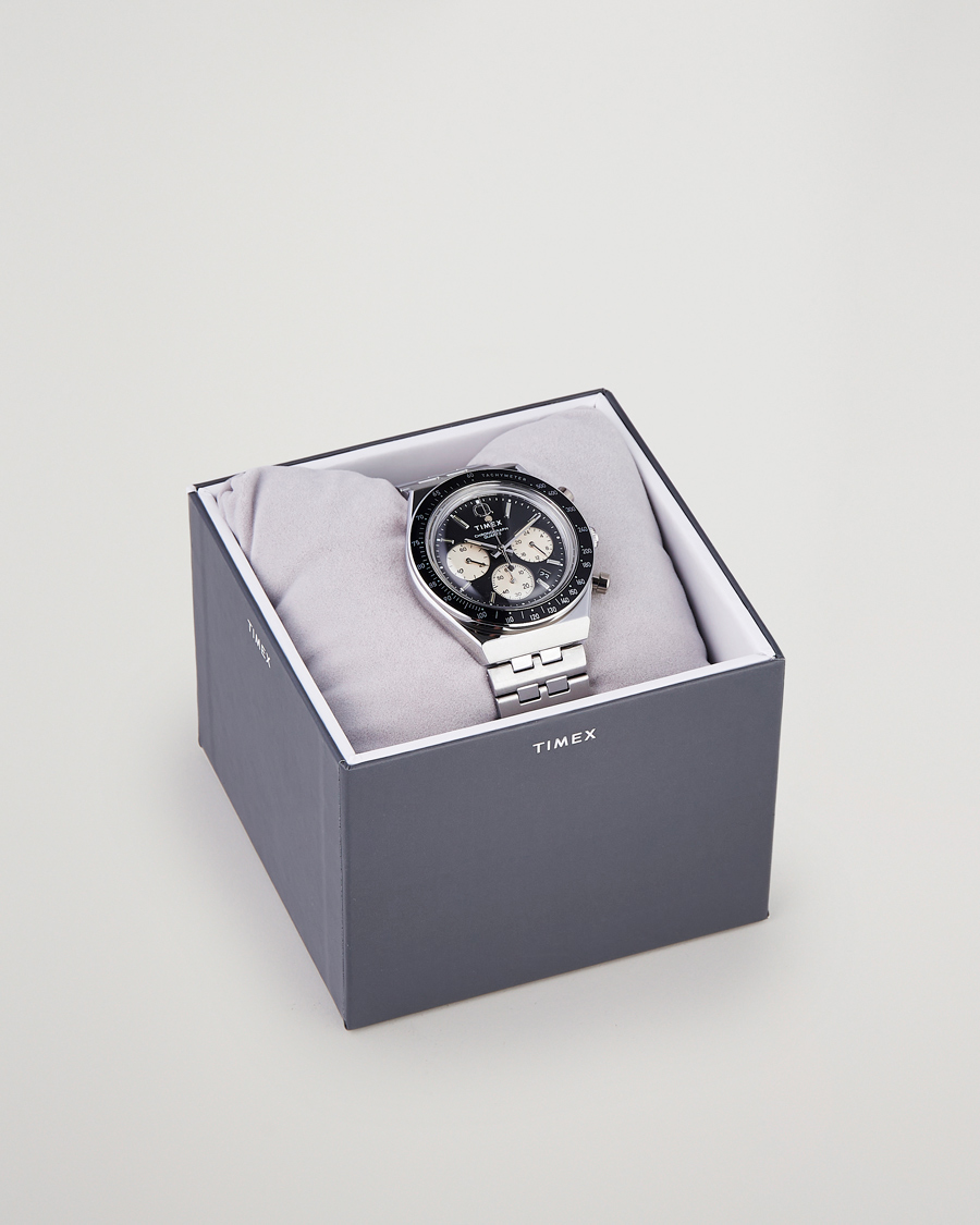 Homme | Timex Q Chronograph 40mm Black Dial | Timex | Q Chronograph 40mm Black Dial