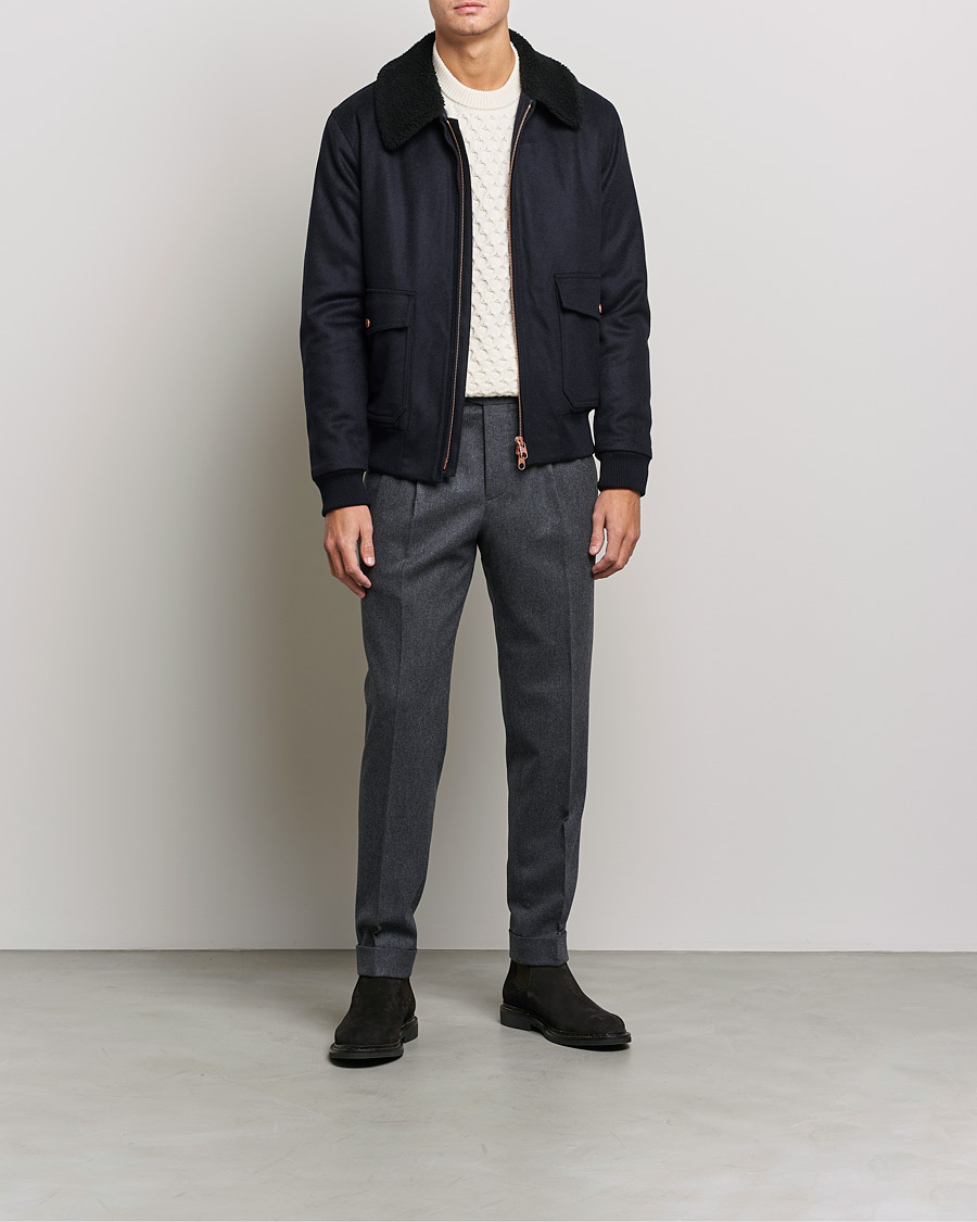 Homme | Manteaux Et Vestes | Private White V.C. | The Pilot's Bomber Navy