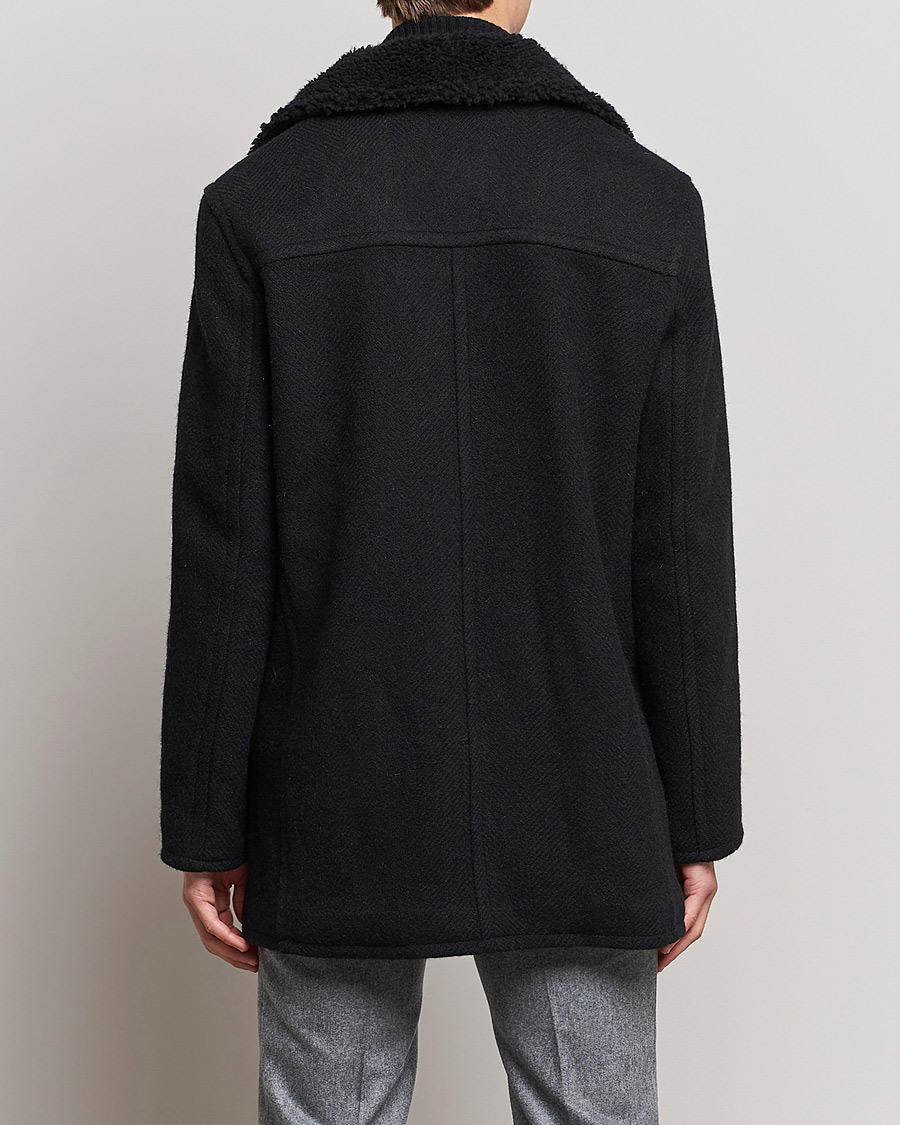 Homme | Manteaux Et Vestes | Private White V.C. | The Shearling Car Coat Navy